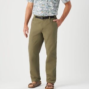 Duluth Trading Co Men's Belted Lightweight Canvas Standard Fit Pants